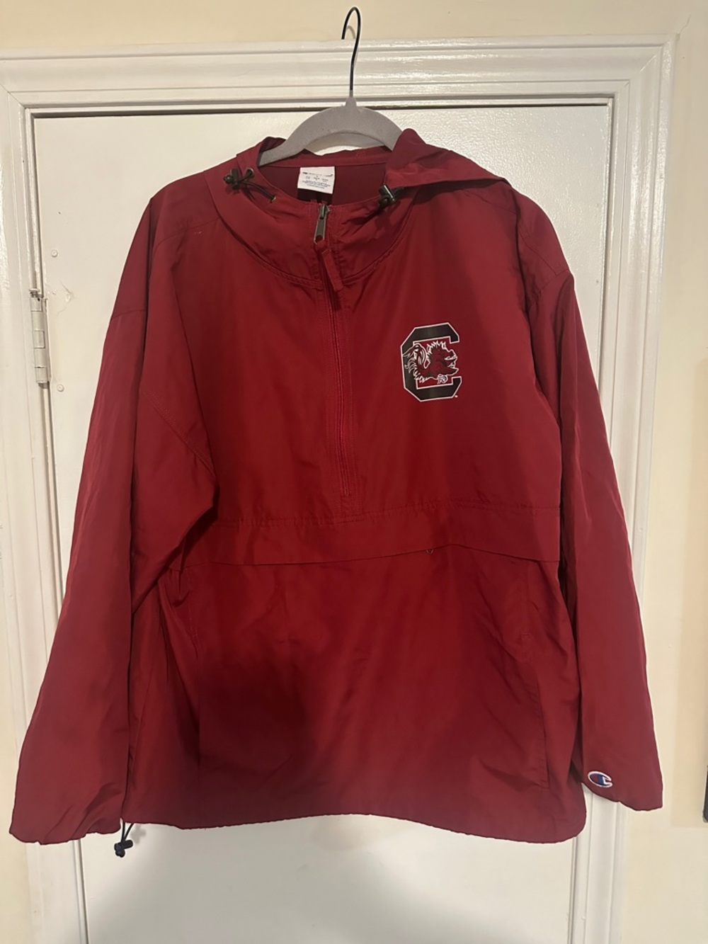 Champion Kids Burgundy Pullover Hooded Rain Jacket